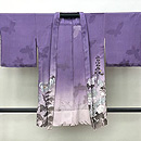 紫地紋錦紗の単衣羽織　正面