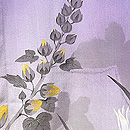 紫地紋錦紗の単衣羽織　質感・風合