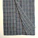 黒地格子文様本場越後上布　上前