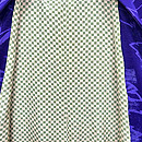 紫地輪奈ビロードのコート　羽裏