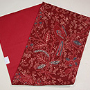 茜染めバティックの名古屋帯　帯裏