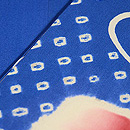 水に菖蒲文様名古屋帯 質感・風合