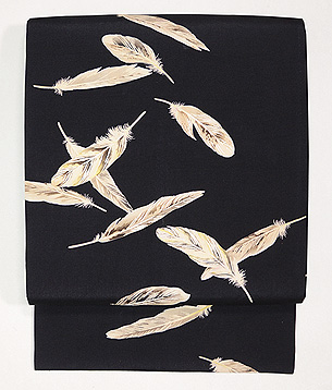 羽根文様名古屋帯