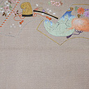 扇面文様袋帯　前柄