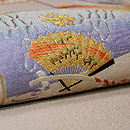 扇面文様袋帯　質感・風合