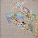 扇面文様袋帯　質感・風合