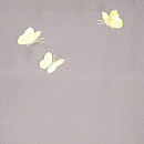 蝶と遊ぶネコちゃんの袋帯　前柄