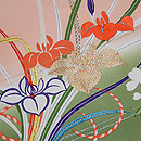 花散らし文様名古屋帯　質感・風合