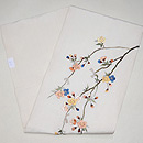 枝垂れ桜の刺繍名古屋帯　帯裏