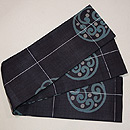 波頭丸文様半幅帯　帯裏