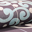 波頭丸文様半幅帯　前柄