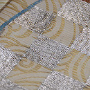 波と帆かけ船開き名古屋帯 質感・風合