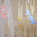 龍村平蔵製 袋帯友千鳥 前柄