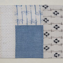 上布切り継ぎの名古屋帯　前柄