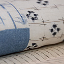 上布切り継ぎの名古屋帯　質感・風合