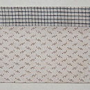 上布切り継ぎの名古屋帯　前柄