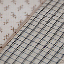 上布切り継ぎの名古屋帯　質感・風合