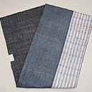 上布切り継ぎの名古屋帯　帯裏