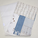 上布切り継ぎの名古屋帯　帯裏