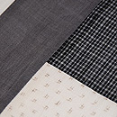 上布切り継ぎの名古屋帯　質感・風合