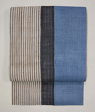 上布切り継ぎの名古屋帯