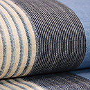 上布切り継ぎの名古屋帯　質感・風合