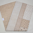 上布切り継ぎの名古屋帯　帯裏