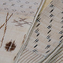 上布の半幅帯　質感・風合