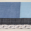 上布切り継ぎの名古屋帯　前柄