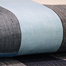 上布切り継ぎの名古屋帯　質感・風合