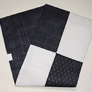 上布切り継ぎの名古屋帯　帯裏