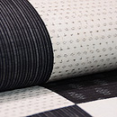 上布切り継ぎの名古屋帯　質感・風合