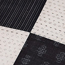 上布切り継ぎの名古屋帯　質感・風合