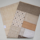 上布切り継ぎの名古屋帯　帯裏