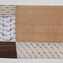 上布切り継ぎの名古屋帯　前柄