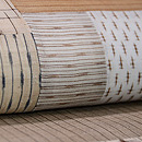 上布切り継ぎの名古屋帯　質感・風合