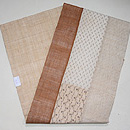 上布切り継ぎの名古屋帯　帯裏