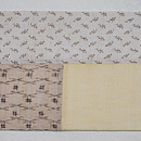 上布切り継ぎの名古屋帯　前柄