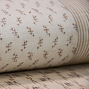 上布切り継ぎの名古屋帯　質感・風合