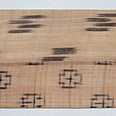 芭蕉布切り継ぎの名古屋帯　前柄