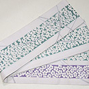 萩とナデシコ麻半幅帯　質感・風合