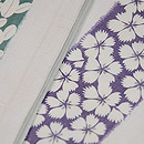 萩とナデシコ麻半幅帯　質感・風合