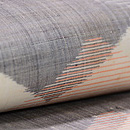 繋ぎ菱形紋麻の半幅帯　質感・風合