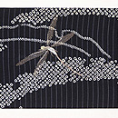 雪輪紋にトンボの絽名古屋帯　前柄