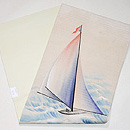 ヨットの名古屋帯　帯裏