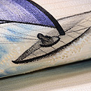 ヨットの名古屋帯　質感・風合