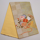 菊の花束文様袋帯　帯裏