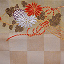 菊の花束文様袋帯　前柄