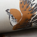 雀の描き絵名古屋帯　質感・風合