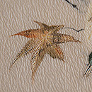 巣ごもりメジロの名古屋帯　質感・風合